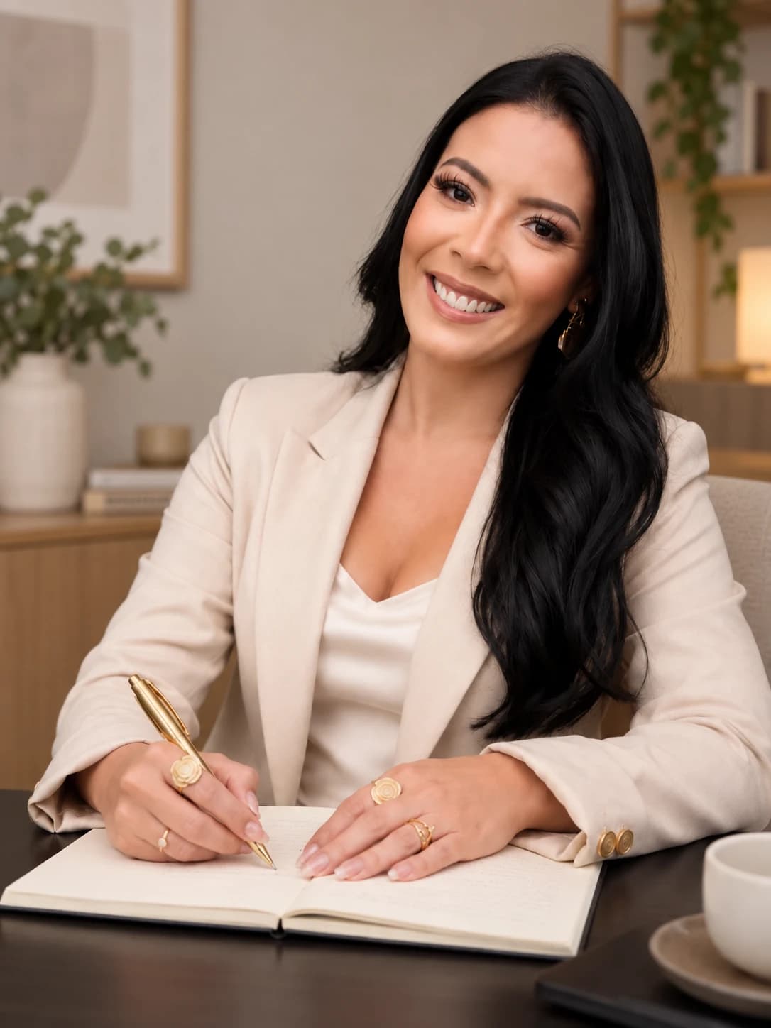 Dra. Adrielle Carvalho durante um momento de estudo